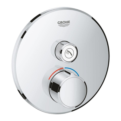 Grohe SmartControl Mitigeur thermostatique encastré - 2 boutons - rond - chrome