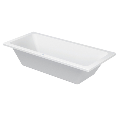 Duravit D-code Kunststof duobad acryl rechthoekig - 180x80x40cm - zonder poten - glans wit