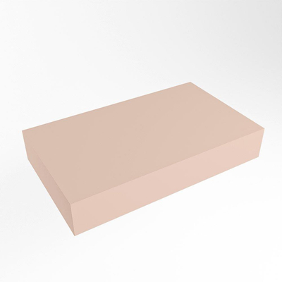 Mondiaz TOP 30 Plan sous vasque suspendu - 70x30x12cm - solid surface - Rosee