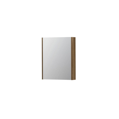 INK SPK2 spiegelkast – 60x74x14 cm – 1 deur, dubbelzijdige spiegeldeurr – Massief eiken Aqua