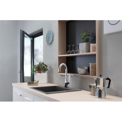 Hansgrohe Focus m42 Eengreeps keukenmengkraan - 220 - hoogglans chroom