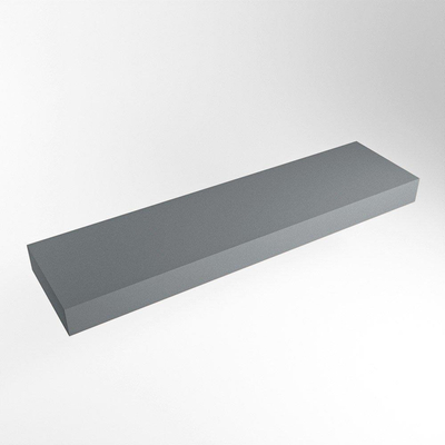 Mondiaz TOP 30 Vrijhangend Topblad - 160x30x12cm - geschikt voor waskom - Solid surface - Plata