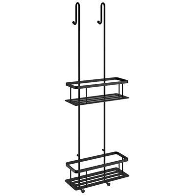 Smedbo Sideline Douchedraadkorf 25x76.5cm Massief messing Mat Zwart SHOWROOMMODEL