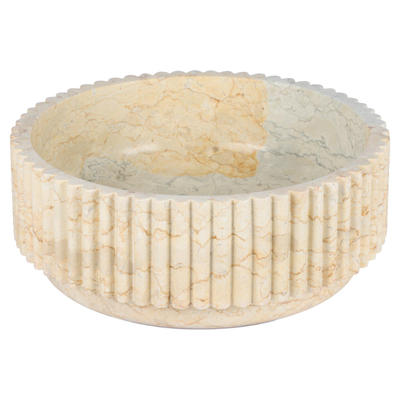 Differnz Ribba vasque - 40x40x14cm - marbre - beige
