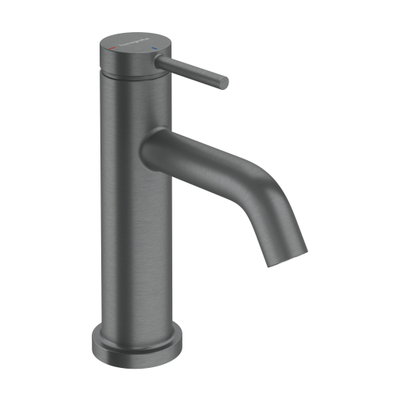 Hansgrohe Tecturis S wastafelkraan - model 80 - zonder waste - brushed black chrome (zwart)