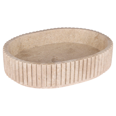 Differnz Ribba vasque - 50x38x12cm - marbre - beige