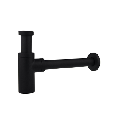Adema Sparkle 2.0 design siphon à bec 1.1/4" pour lavabo noir mat