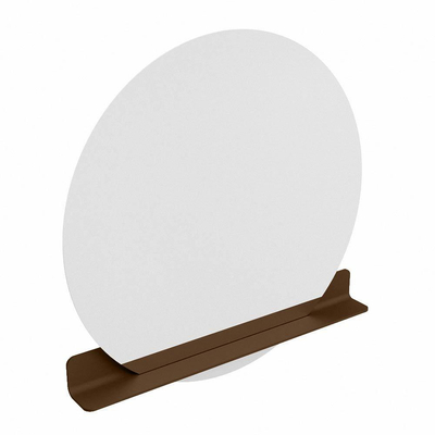 Mondiaz SPOT Miroir de salle de bain - rond 110cm - plan de miroir - couleur Rouille