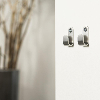 Tiger Crochet Simple acier inoxydable brossé (2 pièces) 1,5x4x1,8cm