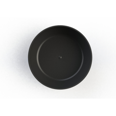 Arcqua Cusco Baignoire îlot ronde 153cm mat noir