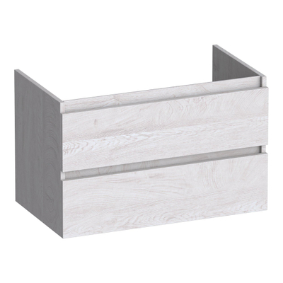 BRAUER Joy wastafelonderkast 80 2 softclose lades - greeploos - 1 sifon uitsparing - Forest Seashell