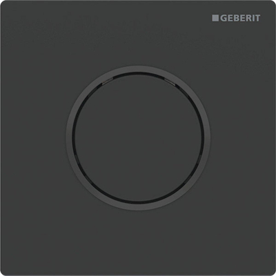 Geberit Type10 urinioir bedieningsplaat - pneumatisch - ronde knop - matzwart/zwart/easy-to-clean - mat zwart