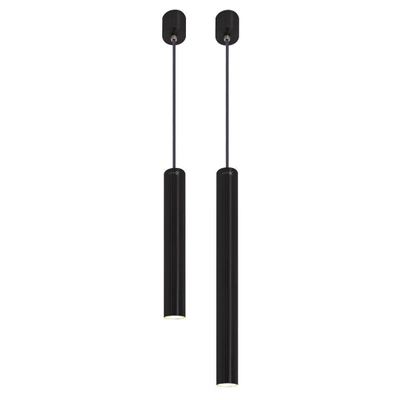 Looox Light collection hanglamp - 25&40cm - set van 2 - led - zwart mat