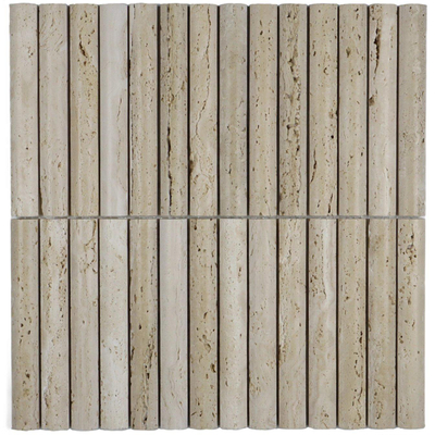 The Mosaic Factory Natural Stone Mozaïektegel - 30.1x30.8cm - wandtegel - vierkant - bol - mat beige