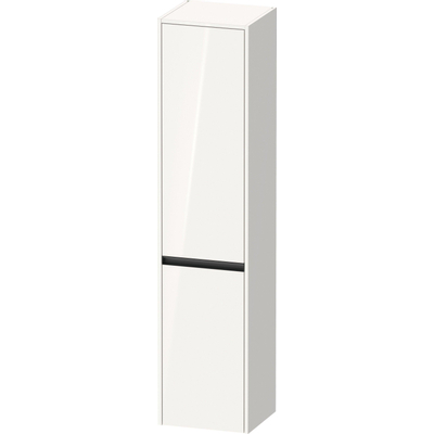 Duravit Ketho.2 Armoire haute 40x36x176cm 2 portes pivotant à gauche Panneau de particules blanc Brillant