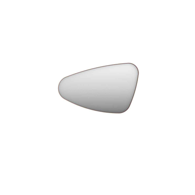 INK SP22 Miroir - 80x4x50cm - organique - dans un cadre en acier - gauche aluminium cuivre brossé