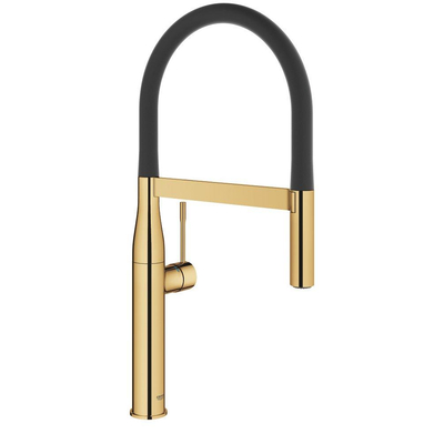 Grohe Essence Keukenkraan - hoog - 2 straalsoorten - met profesionele handdouche - cool sunrise glans