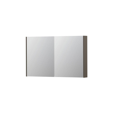 INK SPK2 spiegelkast – 120x74x14 cm – 2 deuren, dubbelzijdige spiegeldeuren – Taupe