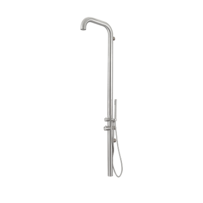 Fortifura Outdoor Original Buitendouche - 316 - handdouche - wandmodel - PVD - geborsteld RVS