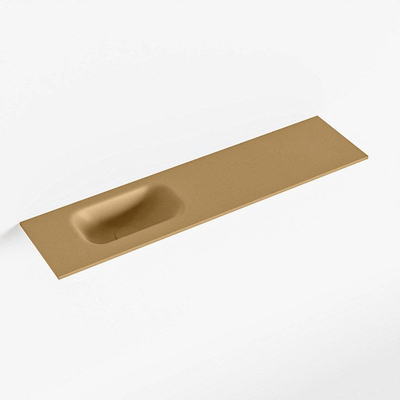 Mondiaz EDEN Fontaine - 90x23x0.9cm - lavabo gauche - sans trous de robinetterie - pour meuble de toilettes - Solid surface - Oro