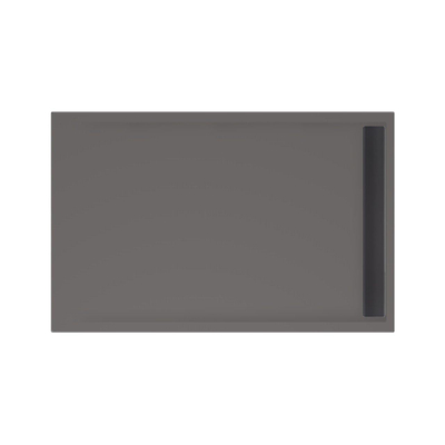 Xenz Easy Tray douchevloer - 140x90x5cm - acryl - zonder gootcover - antraciet