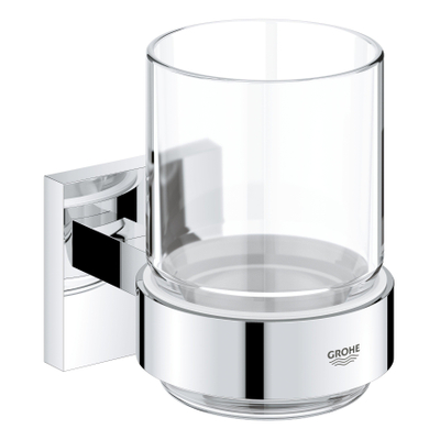 GROHE Start Cube Porte-gobelet - 9,5x10,6x7,2cm - avec verre - chromé