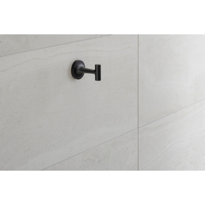 Duravit Starck T Handdoekhaak - rond - mat zwart