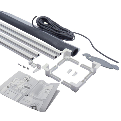 Screenlite moustiquaire encastrable 100x150x2cm aluminium blanc