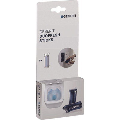 Geberit DuoFresh Sticks - paquet de valeurs - 48 pièces - avec 1 flacon Aquaclean détartreur