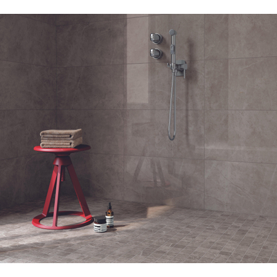 SAMPLE Atlas Concorde Solution Exigo carreau de sol et de mur Aspect pierre naturelle Gris poli