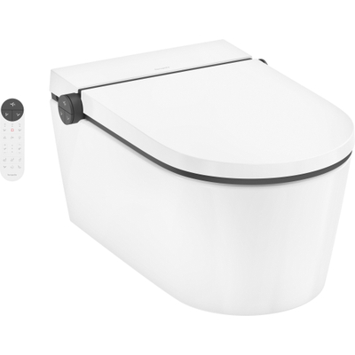 Hansgrohe LavaPura Element S WC lavant – séchage à air chaud & abattant automatique – blanc brillant
