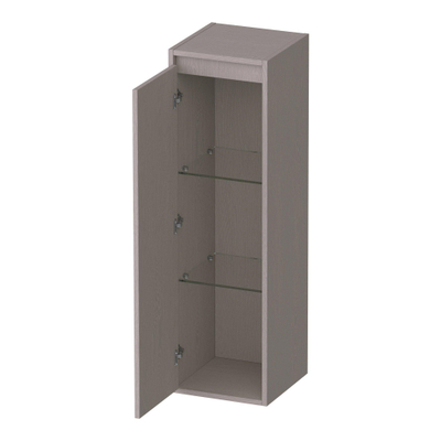BRAUER Adore badkamerkast - 120x35x35cm - met 1 deur greeploos linksdraaiend Timber Greige