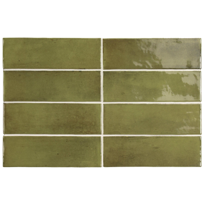 SAMPLE Terravito Ardeno Koko Voor wandtegel - 150x50cm - 8mm - Groen