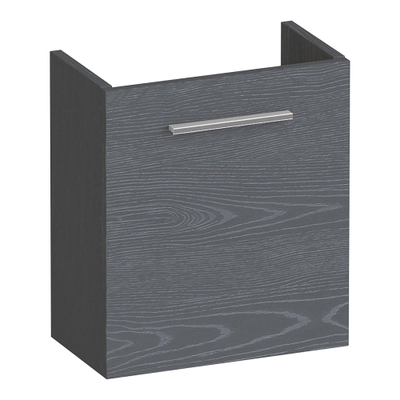 BRAUER Trust fonteinonderkast - 40x45x22cm - deur rechtsdraaiend - excl. opbouwgreep - Timber Grey