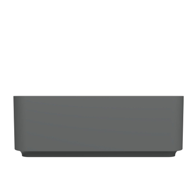 Arcqua Case Vasque à poser - 37x37cm - Carré - Marbre coulé - Gris mat