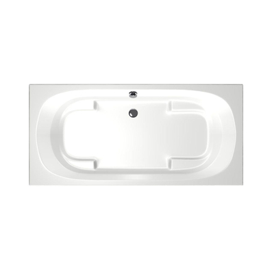 Xenz Kanaga Duobad - 190x90x53 - afvoer Midden - acryl - wit