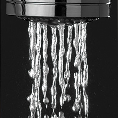 Tiger Boston Douchette à main Massage Inox poli Pomme de douche diamètre 8.3cm