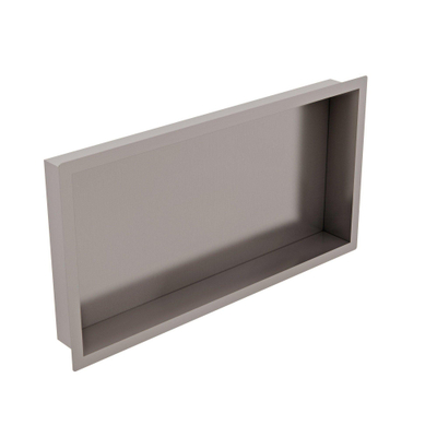 FugaFlow Eccelente Vetro Niche encastrable - 30x62x10cm - Inox brossé