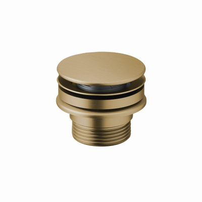 Crosswater 3ONE6 Bonde clic clac lavabo - universel - Laiton brossé