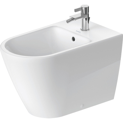 Duravit D-neo Staand bidet - 65x37x40cm - met overloop - wit