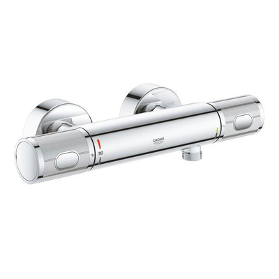 GROHE Vitalio Joy ensemble de douchette - barre de douche 60 cm - douchette ronde - 3 types de jet - mitigeur thermostatique - chrome