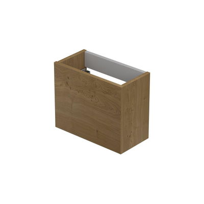 INK Meuble sous-lavabo placage - 36x18x27cm - sans poignée - 1 porte - ouvrant à gauche et à droite - MDF Placage Natur
