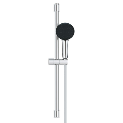 GROHE Vitalio Start QuickFix Glijstangset - 60cm - met handdouche - 1 straalsoort - 5.7l/min - met houder - met slang - 175cm - chroom