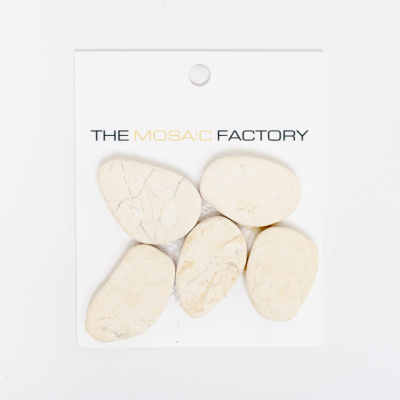 SAMPLE The Mosaic Factory Pierre naturelle 30x30cm pour mur et sol pour intérieur et extérieur marbre ivoire