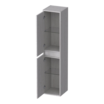 BRAUER Adore Wavy armoire haute - 160x35x35cm - 2 portes - ouvrant à gauche ou à droite - sans poignée - Forest Seashell