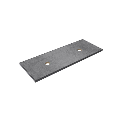 Thebalux Type wastafelblad 120x46cm frame mat zwart Keramiek Petra Grey