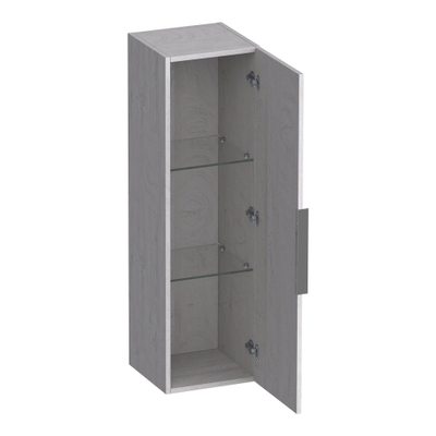BRAUER Elevate armoire de salle de bains - 120x35x35cm - hors poignée rapportée - 1 porte - ouvrant à gauche ou à droite - Forest Seashell