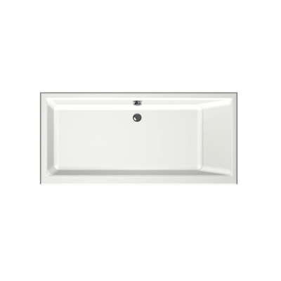 Xenz Kristal Baignoire - 160x75x48 - bonde centrale - acrylique - blanc mat