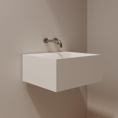 Ideavit Solidtetris Lavabo suspendu - 45x40x20 - solid surface - blanc mat