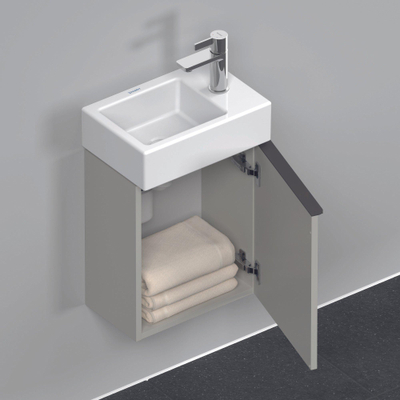 Duravit D-neo Meuble sous vasque 36.4x22.2x44cm 1 porte Gris béton mat